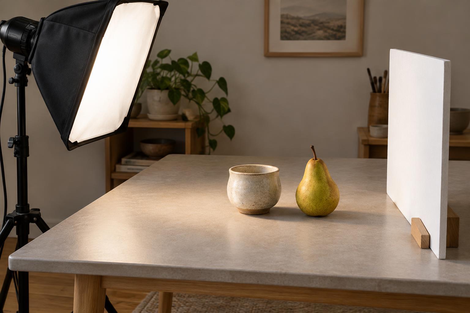 A One-Light Setup with a Continuous Lamp for Small Subjects